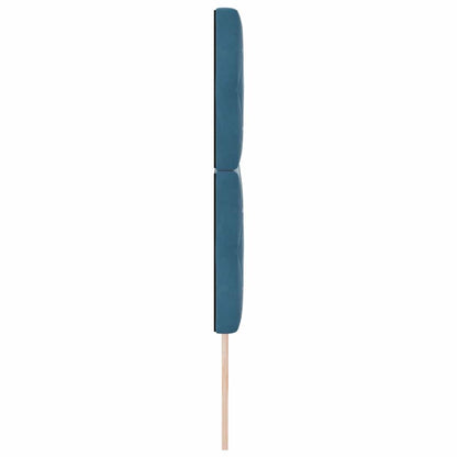LED Hoofdbord met hoofdeinde Donkerblauw 200 cm Fluweel