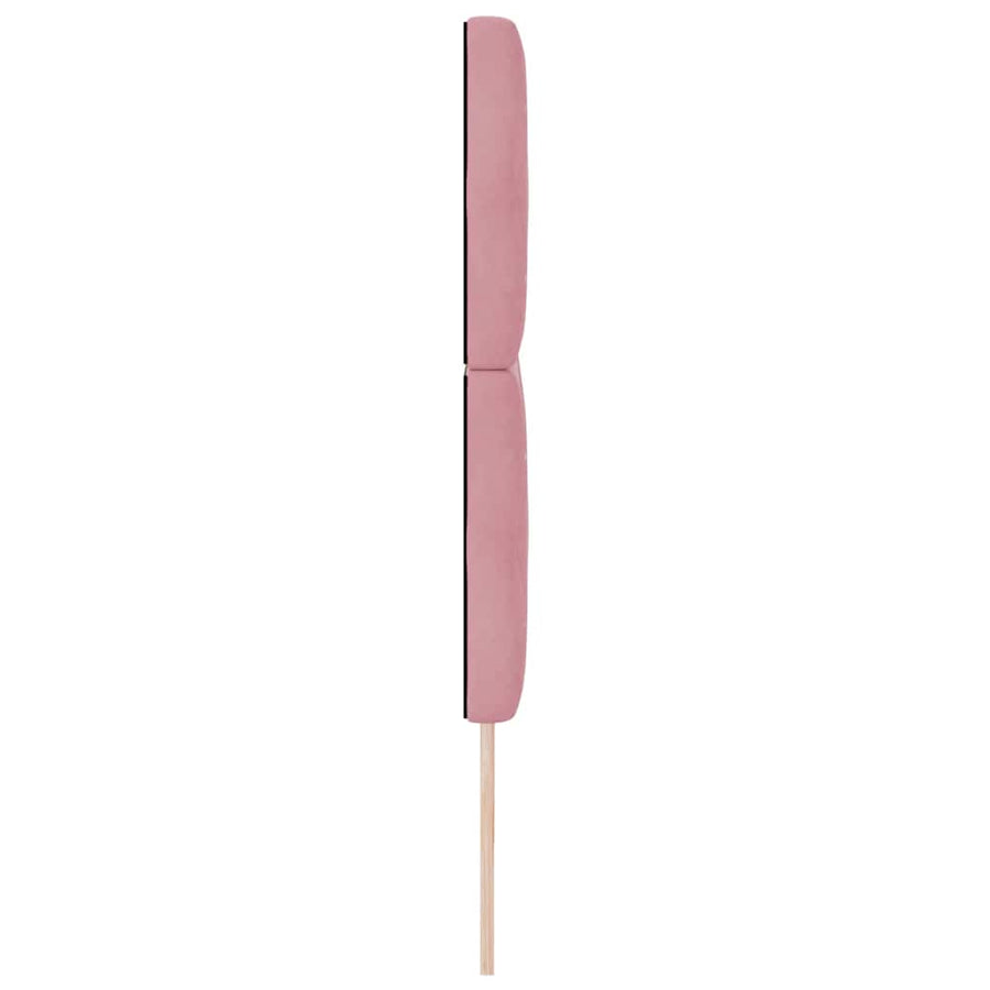 LED Hoofdbord met LED-stripverlichting Roze 200 cm Fluweel