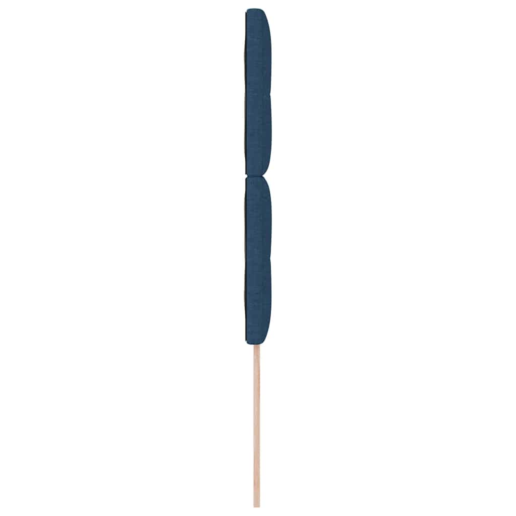 LED Hoofdbord met LED-stripverlichting Blauw 90 cm Stof
