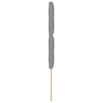LED Hoofdbord met LED-stripverlichting Lichtgrijs 100 cm Stof