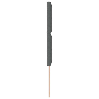 LED Hoofdbord met LED-stripverlichting Donkergrijs 100 cm Stof