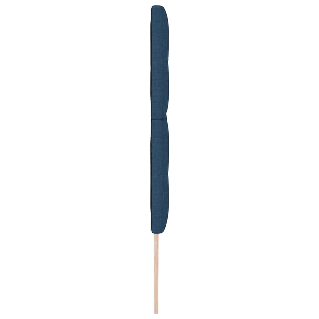 LED Hoofdbord met LED-stripverlichting Blauw 180 cm Stof