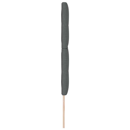 LED Hoofdbord met LED-stripverlichting Donkergrijs 200 cm Stof