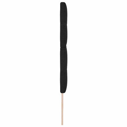 LED Hoofdbord met LED-stripverlichting Zwart 200 cm Stof