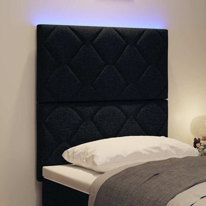 LED Hoofdbord Zwart 80 cm Stof