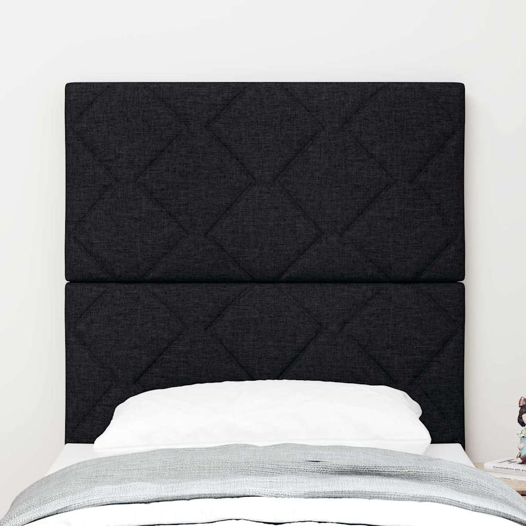 LED Hoofdbord Zwart 80 cm Stof