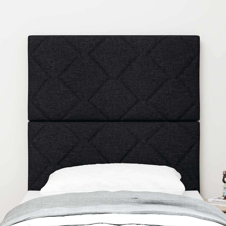 LED Hoofdbord Zwart 80 cm Stof
