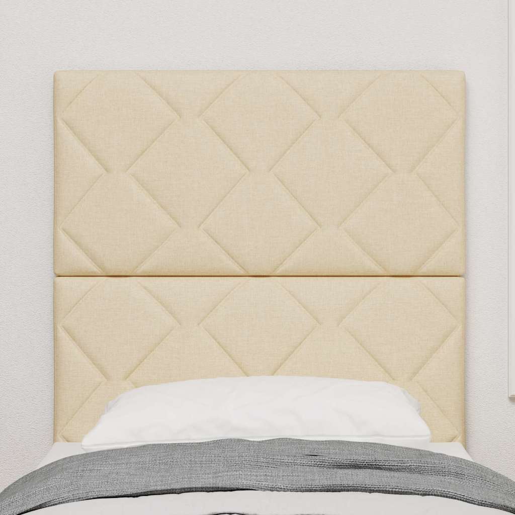 LED Hoofdbord Crème 80 cm Stof