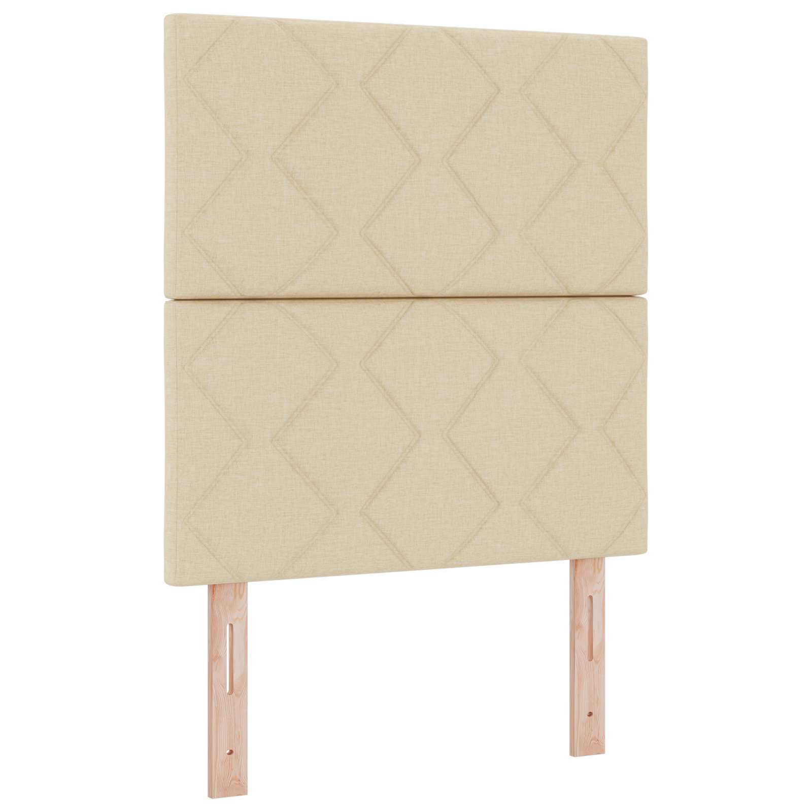 LED Hoofdbord Crème 80 cm Stof