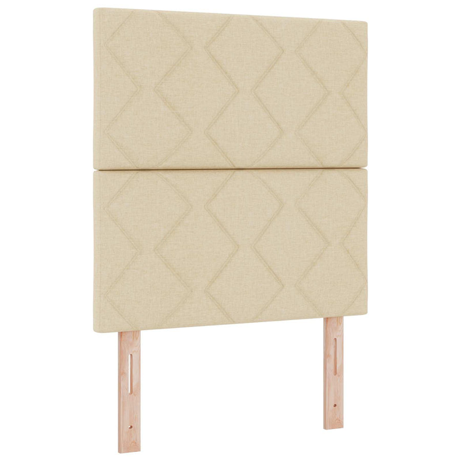 LED Hoofdbord Crème 80 cm Stof