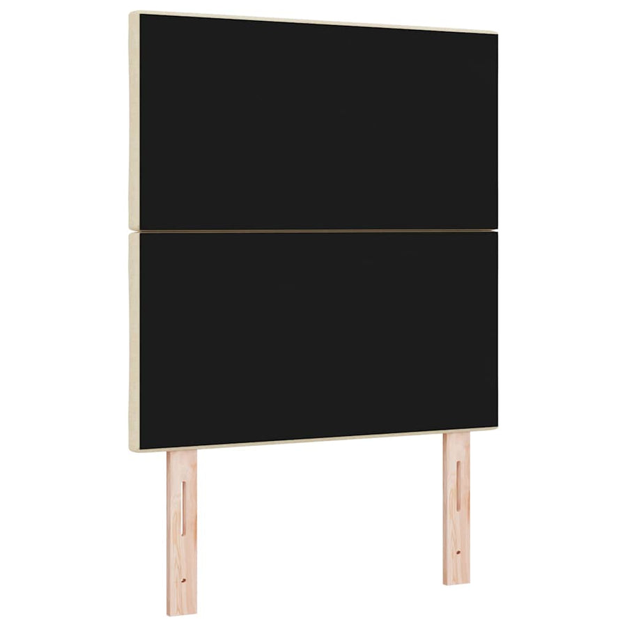 LED Hoofdbord Crème 80 cm Stof