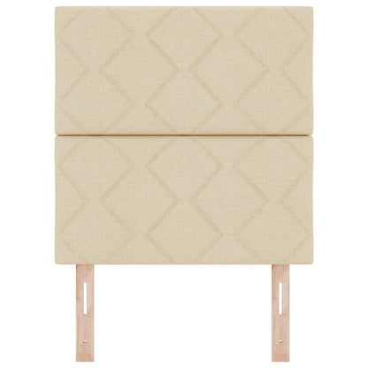LED Hoofdbord Crème 80 cm Stof