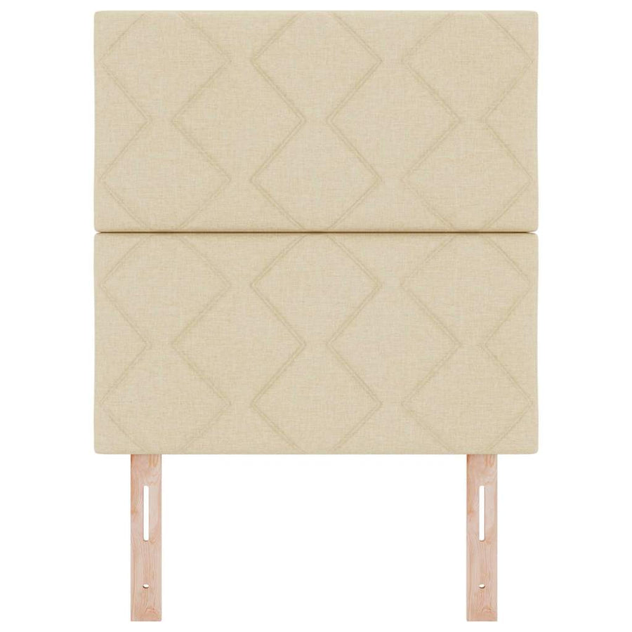 LED Hoofdbord Crème 80 cm Stof