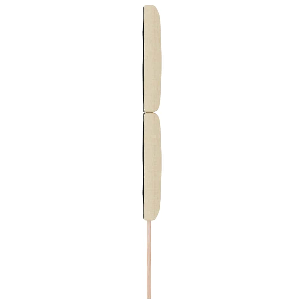 LED Hoofdbord Crème 80 cm Stof