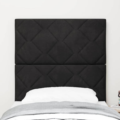 LED Hoofdbord Zwart 80 cm Fluweel