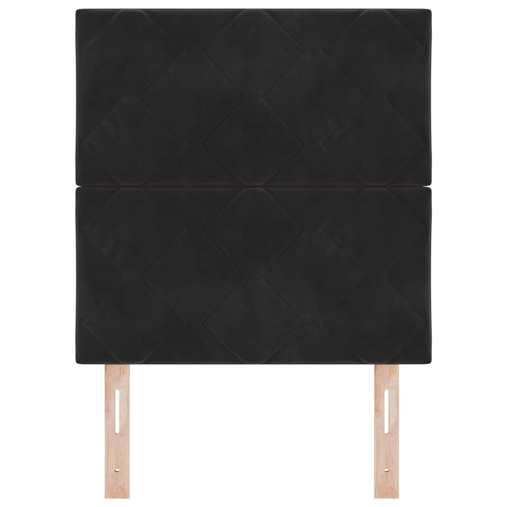 LED Hoofdbord Zwart 80 cm Fluweel