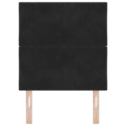 LED Hoofdbord Zwart 80 cm Fluweel