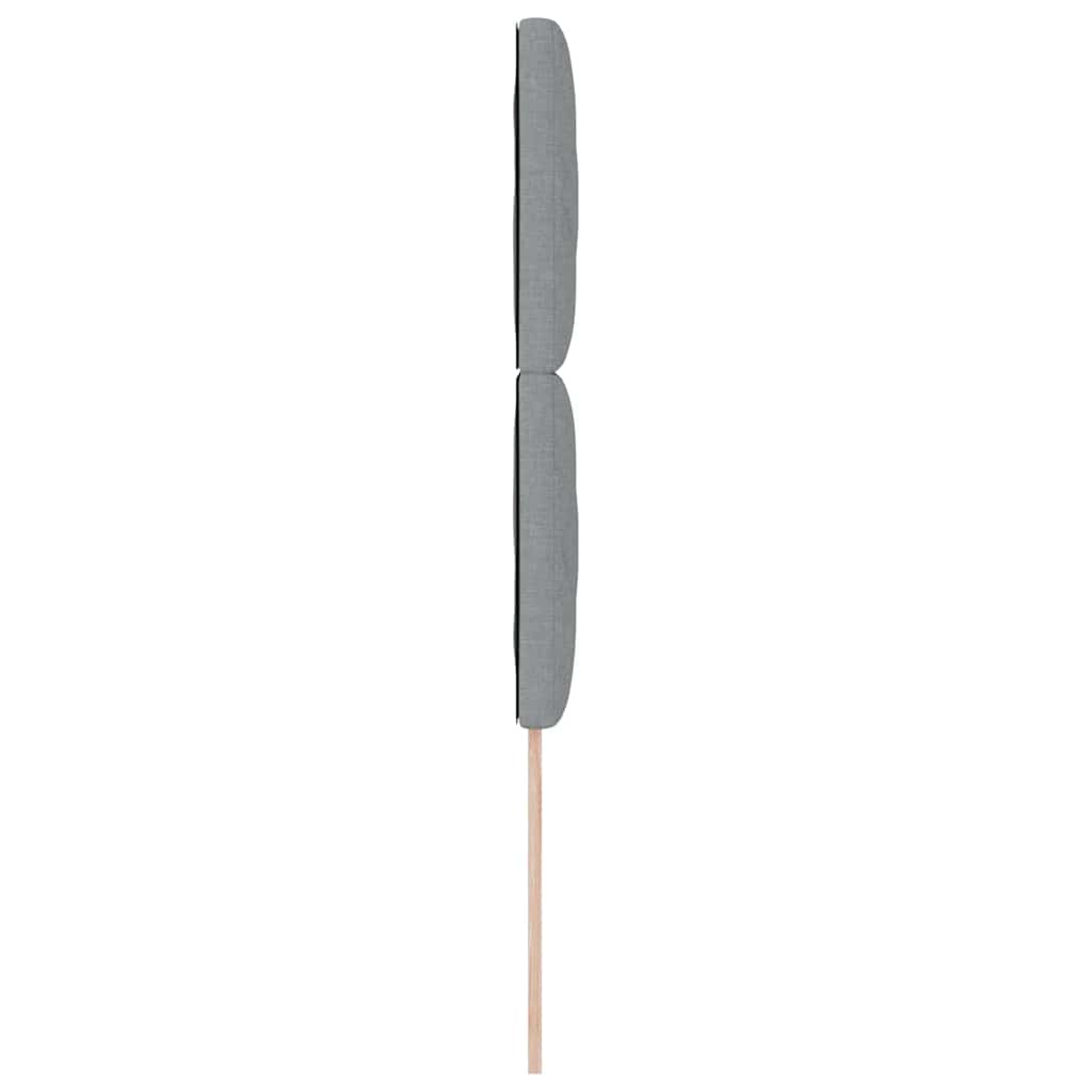 LED Hoofdbord Lichtgrijs 90 cm Stof