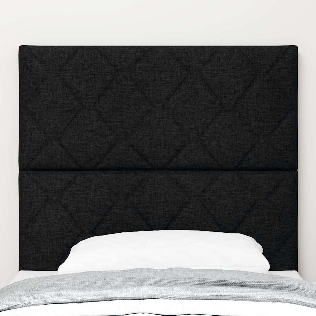 LED Hoofdbord Zwart 90 cm Stof
