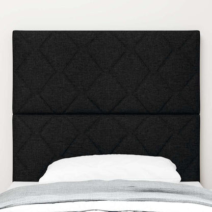 LED Hoofdbord Zwart 90 cm Stof