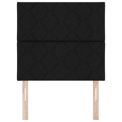 LED Hoofdbord Zwart 90 cm Stof