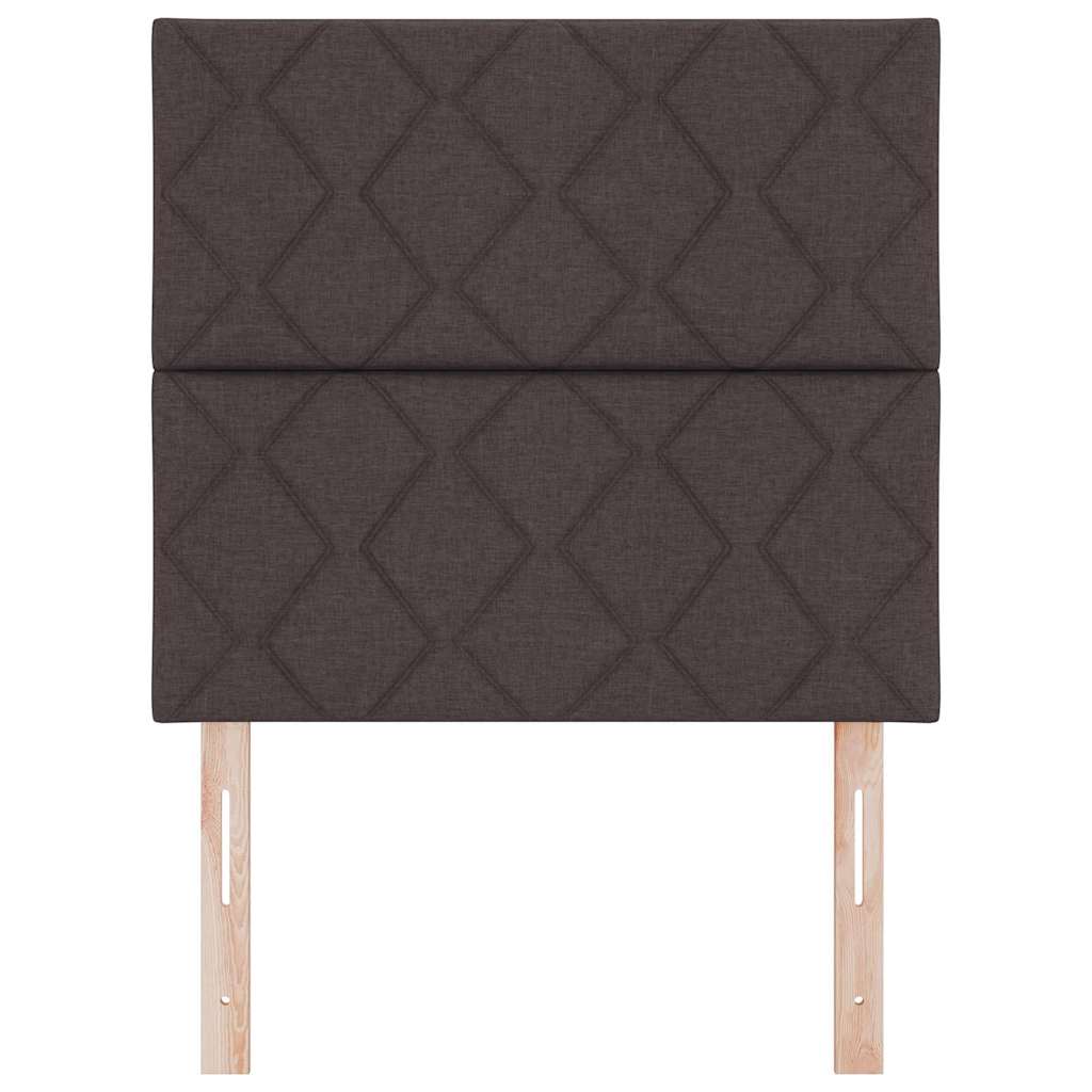 LED Hoofdbord Bruin 90 cm Stof