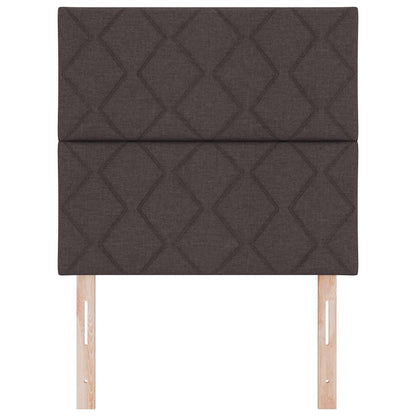 LED Hoofdbord Bruin 90 cm Stof