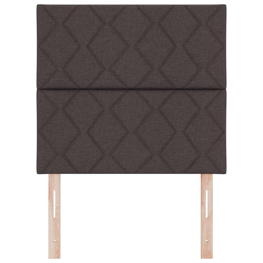 LED Hoofdbord Bruin 90 cm Stof