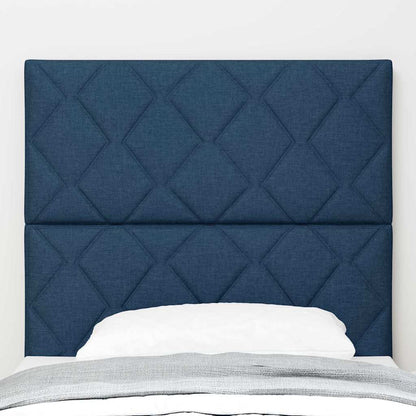 LED Hoofdbord Blauw 90 cm Stof
