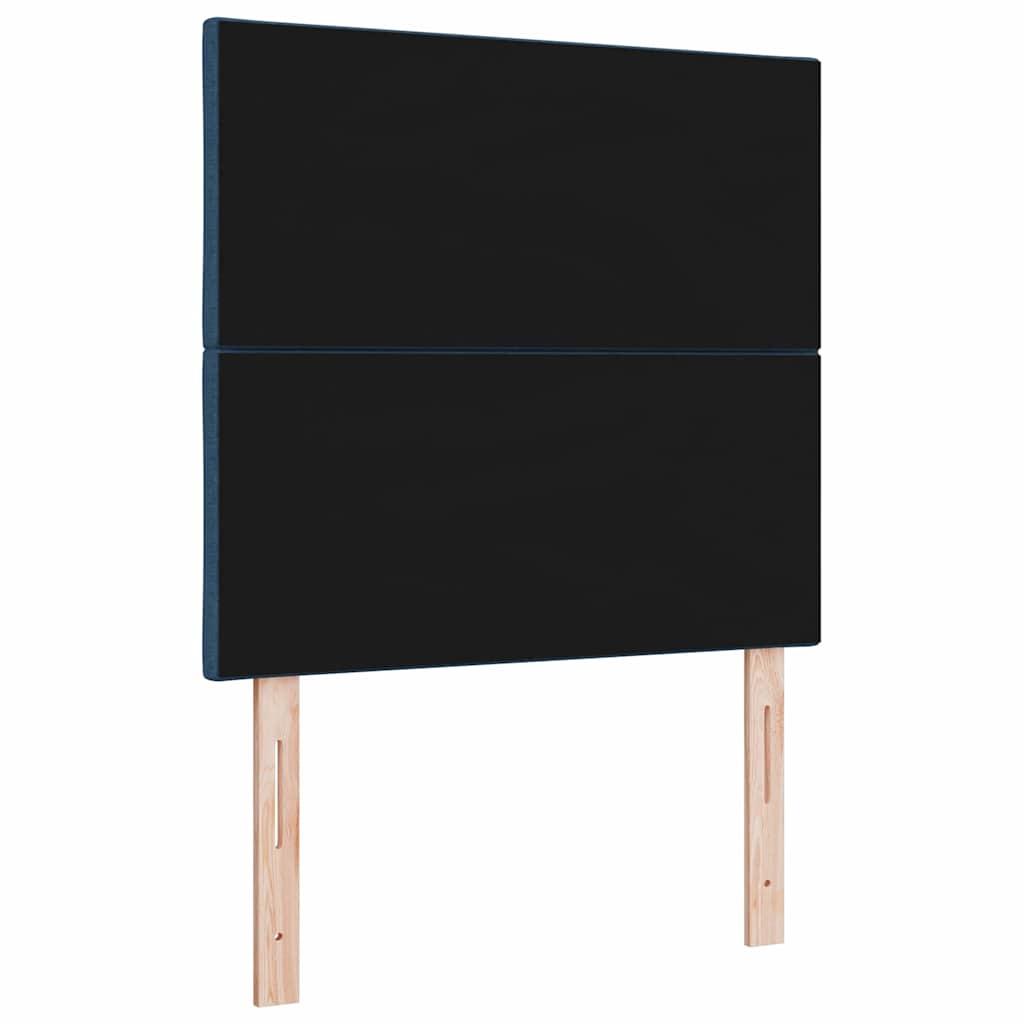 LED Hoofdbord Blauw 90 cm Stof