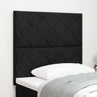 Hoofdbord LED 90 cm fluweel zwart