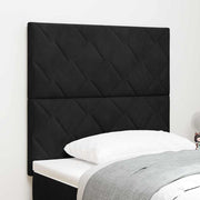 Hoofdbord LED 90 cm fluweel zwart