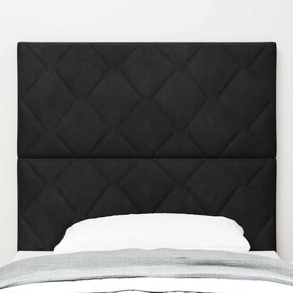 LED Hoofdbord Zwart 90 cm Fluweel