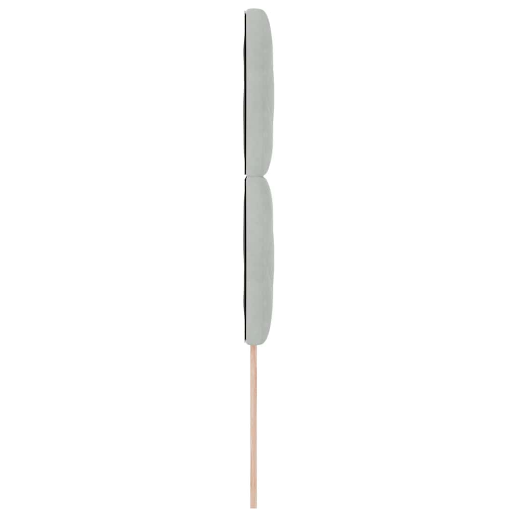 LED Hoofdbord Lichtgrijs 100 cm Fluweel