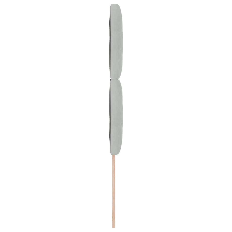 LED Hoofdbord Lichtgrijs 100 cm Fluweel