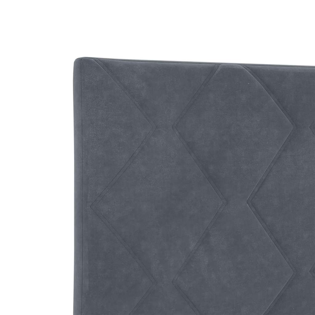 LED Hoofdbord Donkergrijs 100 cm Fluweel