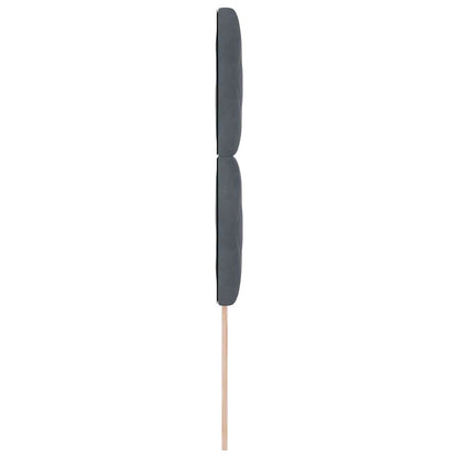 LED Hoofdbord Donkergrijs 100 cm Fluweel