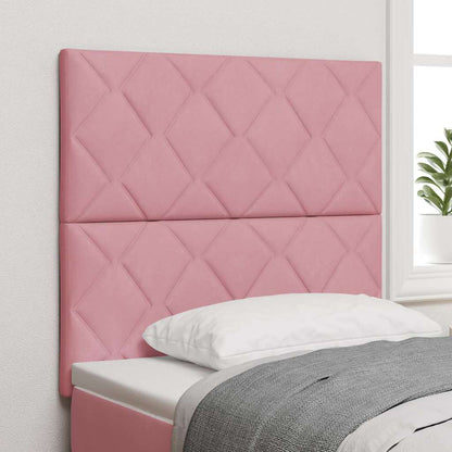 LED Hoofdbord Roze 100 cm Fluweel