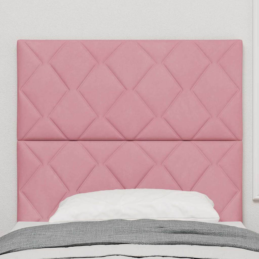 LED Hoofdbord Roze 100 cm Fluweel