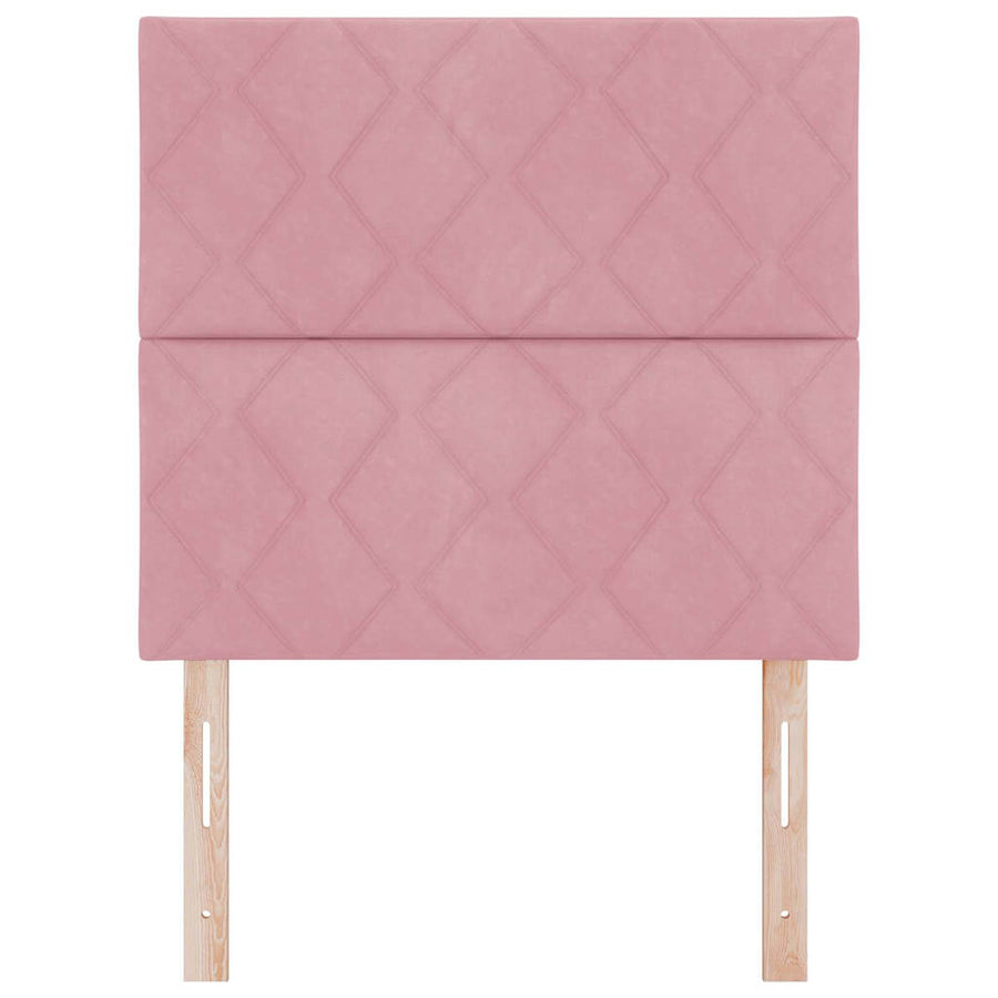 LED Hoofdbord Roze 100 cm Fluweel