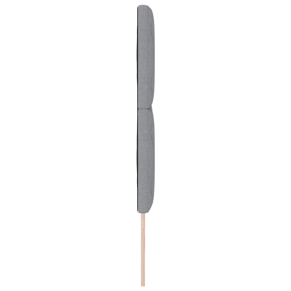 LED Hoofdbord Lichtgrijs 144 cm Stof