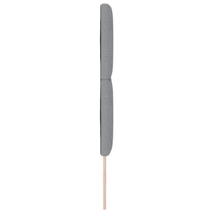 LED Hoofdbord Lichtgrijs 144 cm Stof