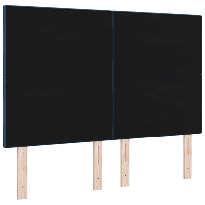 LED Hoofdbord Lichtgrijs 144 cm Stof