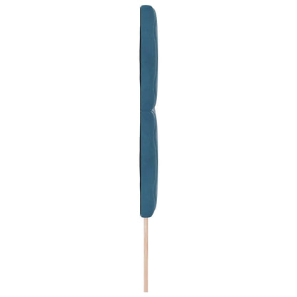 LED Hoofdbord Donkerblauw 144 cm Fluweel