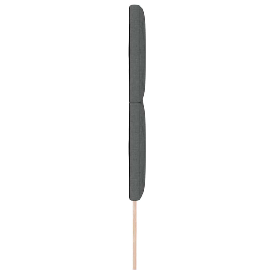 LED Hoofdbord Grijs 160 cm Stof