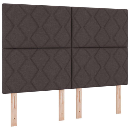 LED Hoofdbord Bruin 160 cm Stof