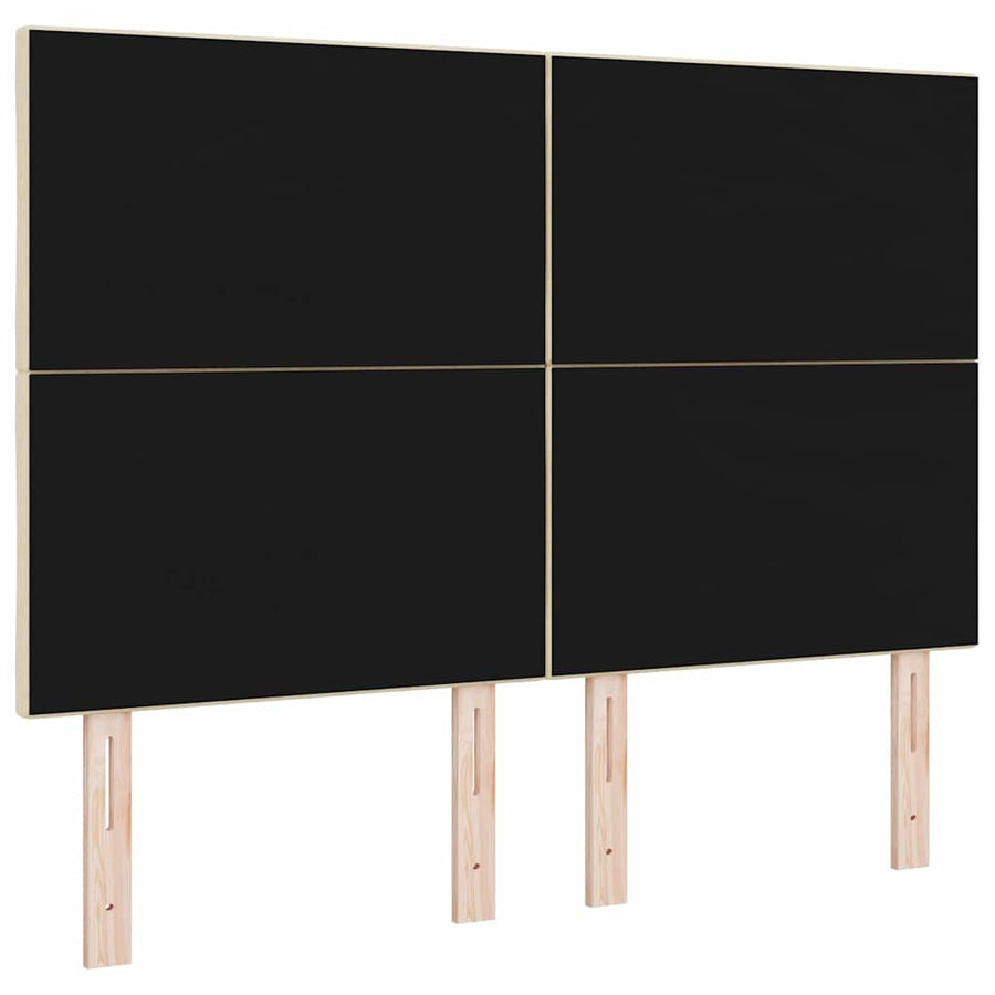 LED Hoofdbord Crème 160 cm Stof