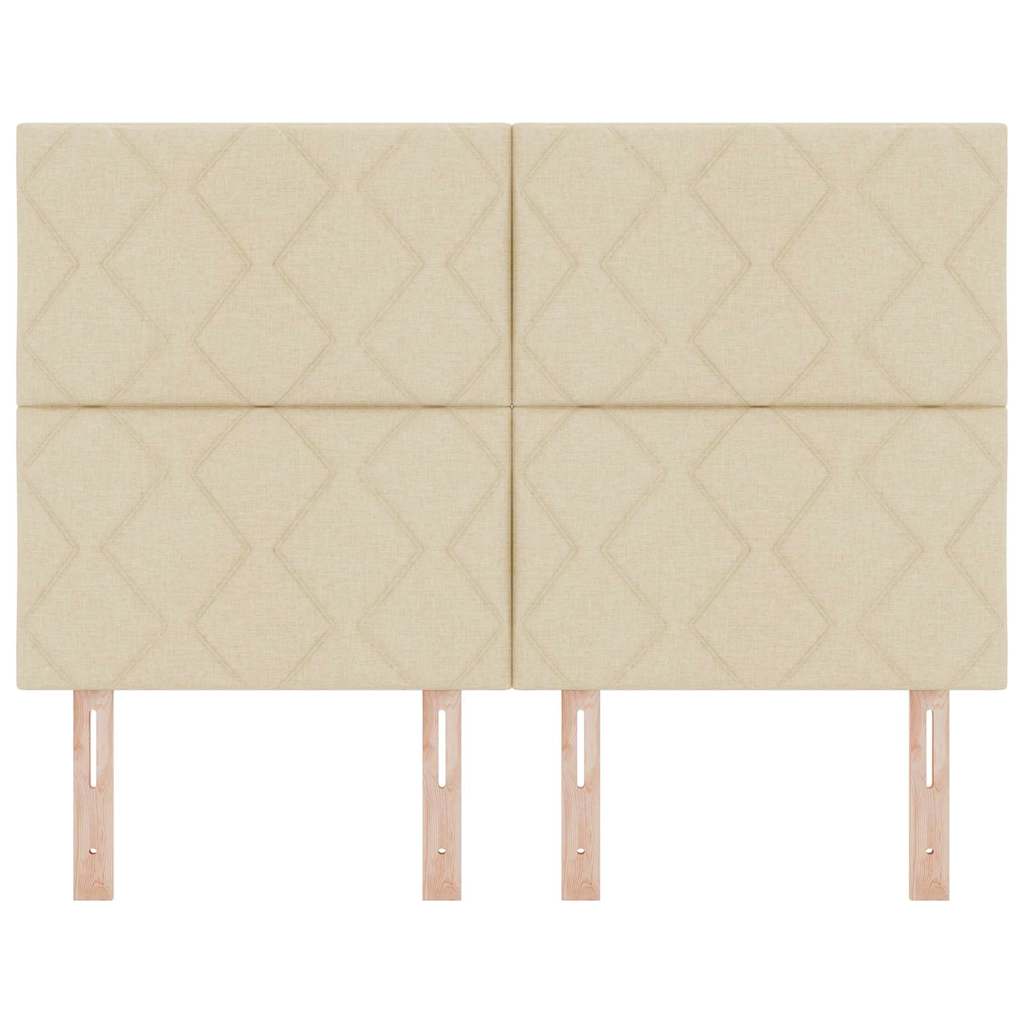 LED Hoofdbord Crème 160 cm Stof