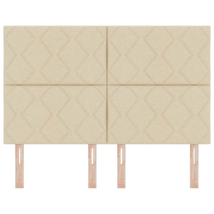 LED Hoofdbord Crème 160 cm Stof