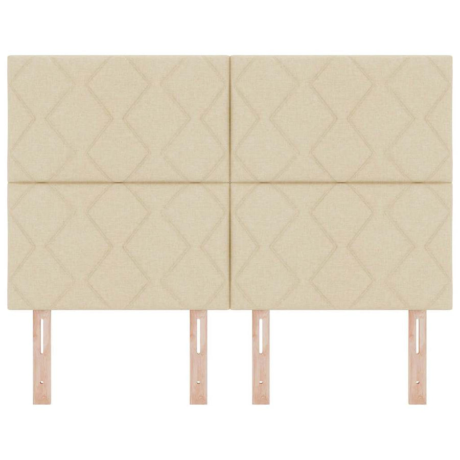 LED Hoofdbord Crème 160 cm Stof